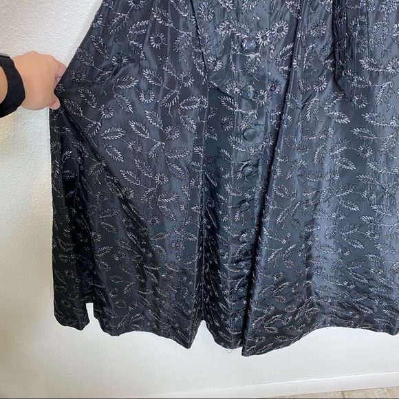 Vintage Suzy Perette New York Black embroidered floral 1950’s Dress - Picture 7 of 13